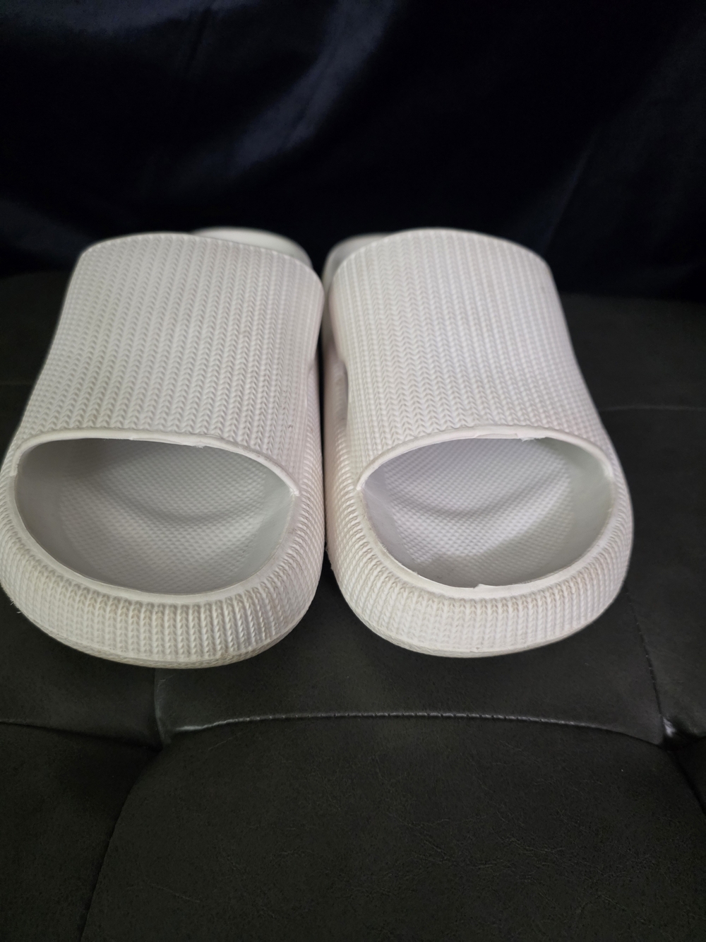 Women's White Slide Sandals - Comfortable Open-Toe Slides